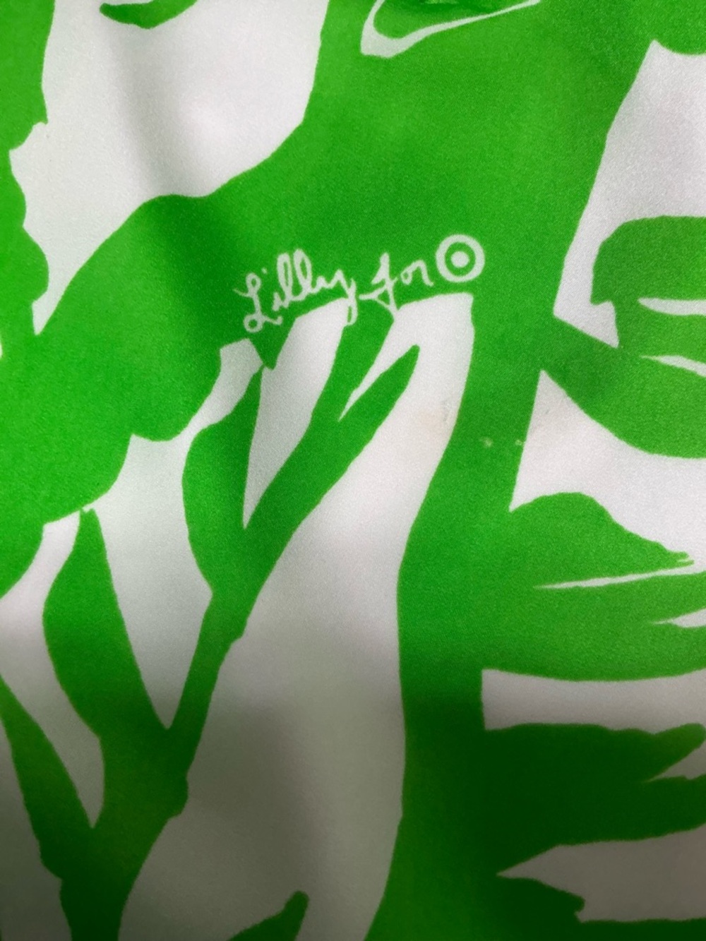 Lilly Pulitzer Target Green and White Leaf-Print Mini Dress 3X - Picture 9 of 12